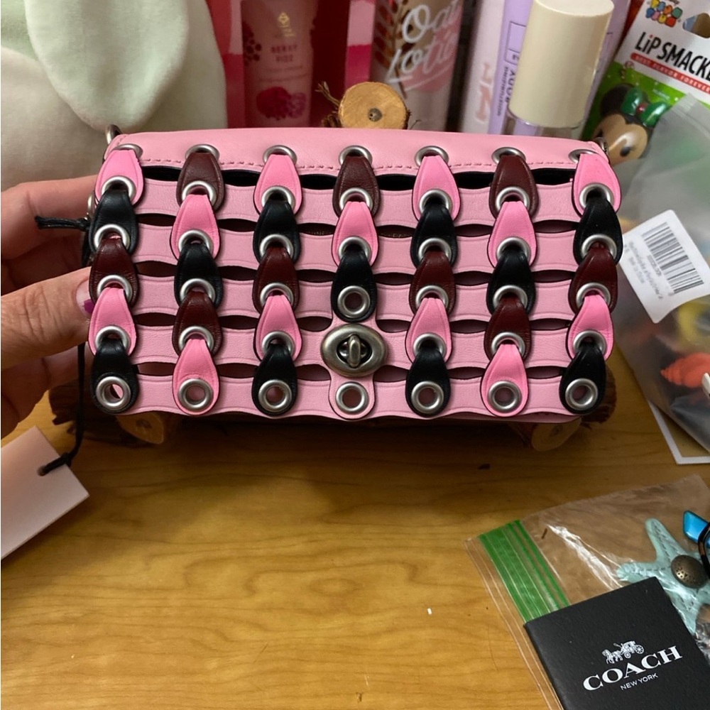 Coach Dinkier Dinkier With Colorblock Coach Link  Brand New Retails $795